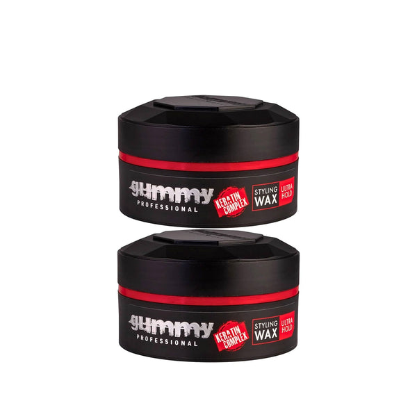 Gummy Hair Styling Wax Ultra Hold Keratin Complex - 150ml Pack of 2 - Afro Hair Boutique