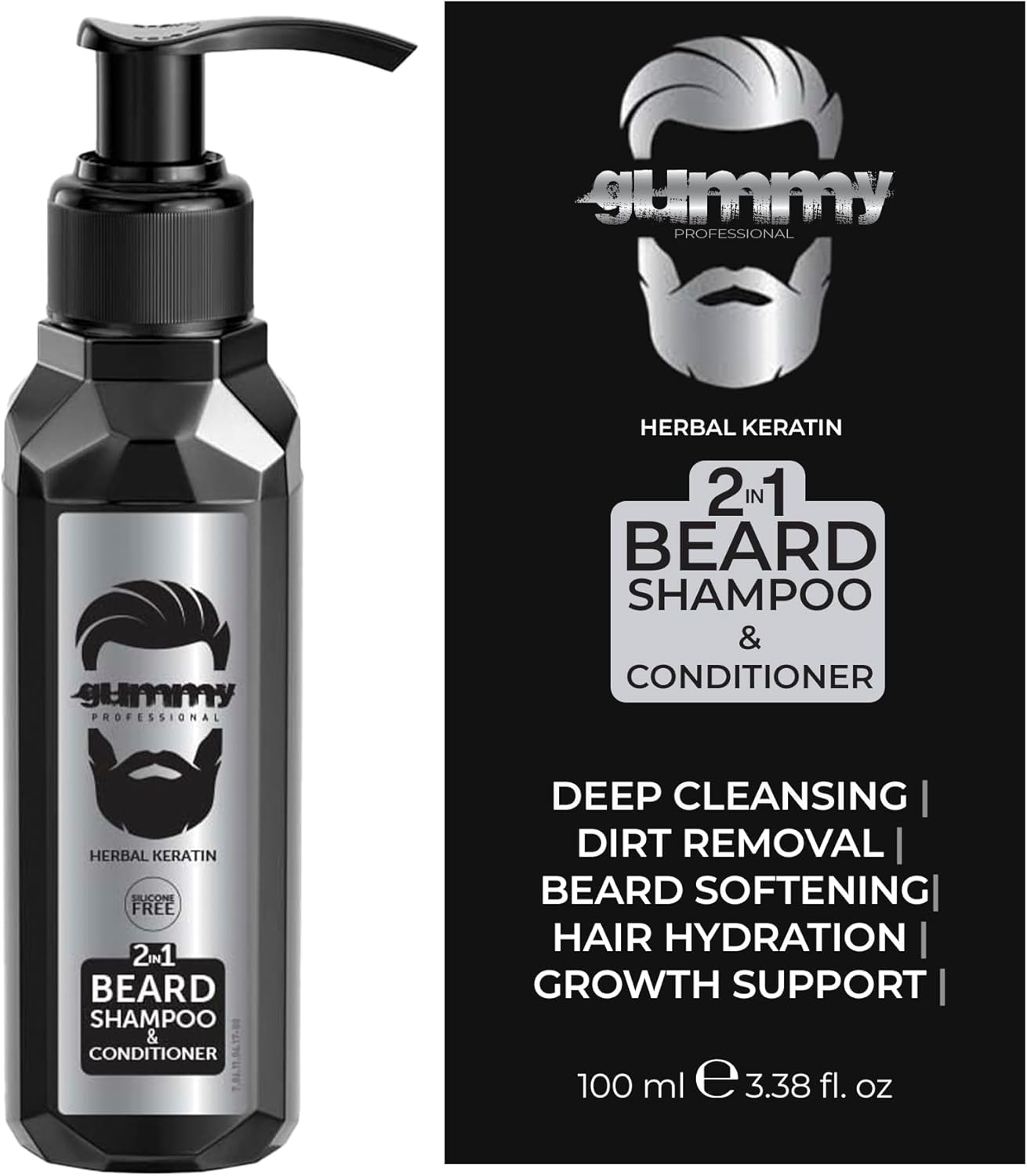Fonex  Gummy 2 In 1 Beard Shampoo And Conditioner