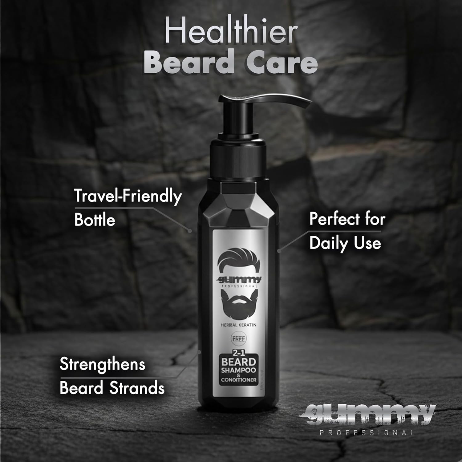 Fonex  Gummy 2 In 1 Beard Shampoo And Conditioner