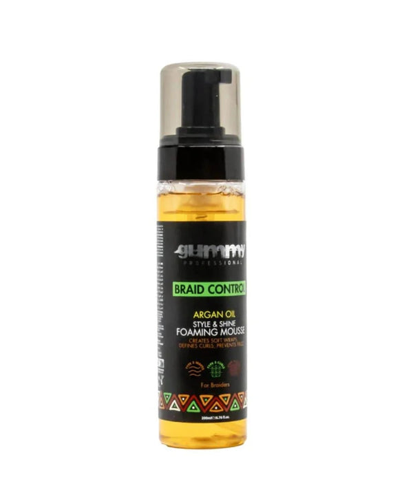 Fonex Gummy Braid Control Argan Oil Style And Shine Foaming Mousse