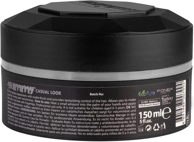 Gummy Hair Gel Hard Causal Look Cool Hair Styling Wax Strak - 150ml