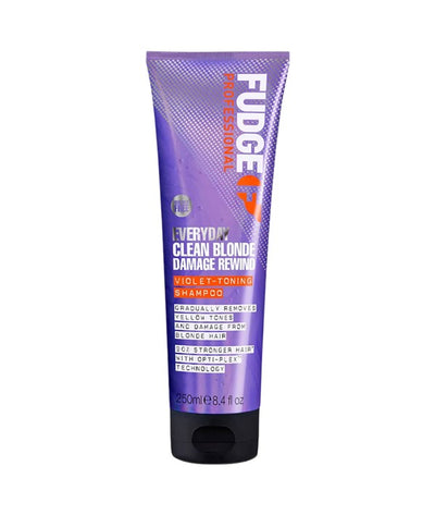Fudge Everyday Clean Blonde Damage Rewind Violet Toning Shampoo 250ml
