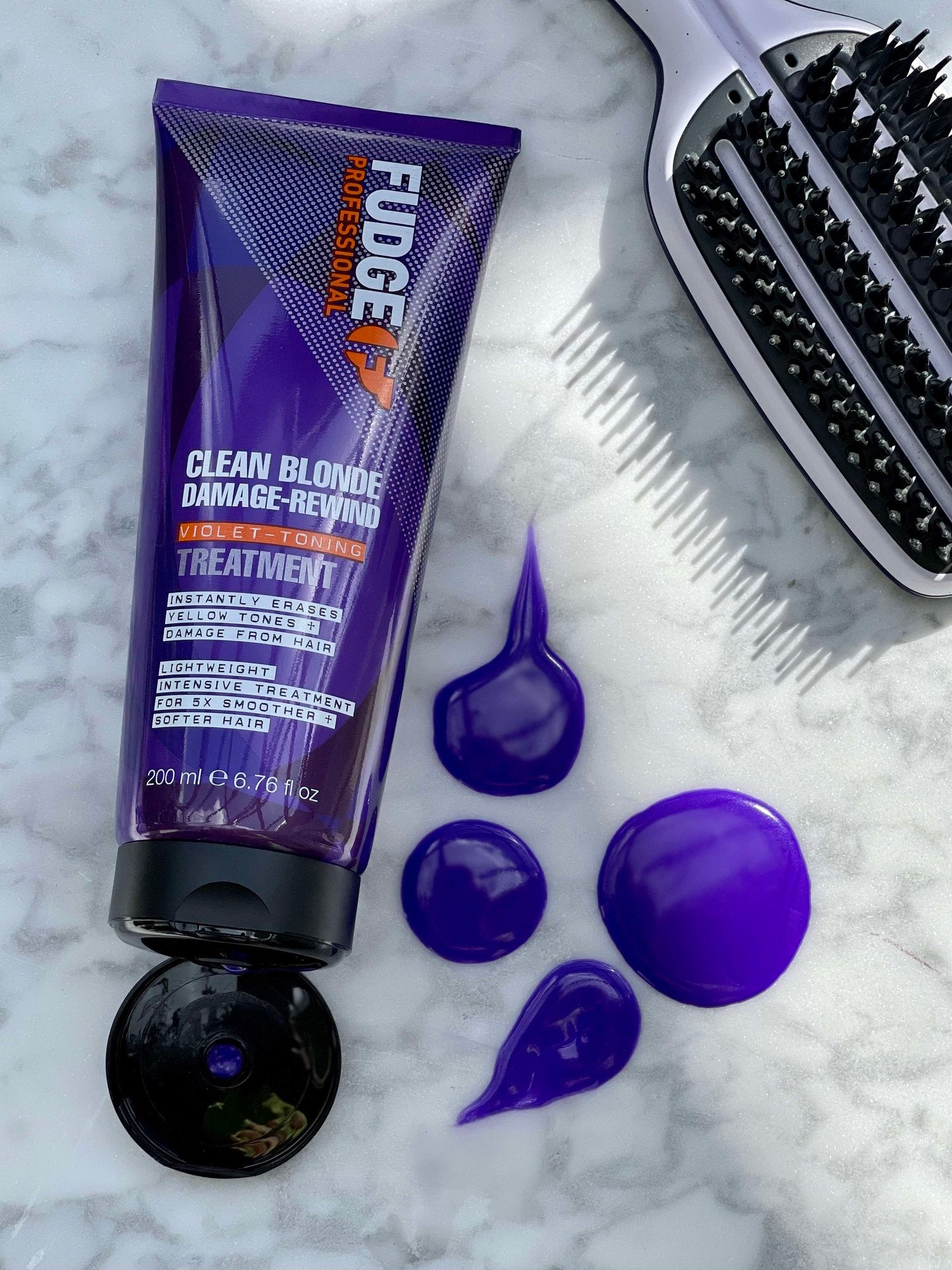 Fudge Clean Blonde Damage Rewind Violet Toning Treatment 200ml