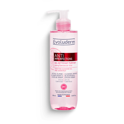 Evoluderm Anti Imperfection Purifying Cleansing Gel Pink Grapefruit 250ml