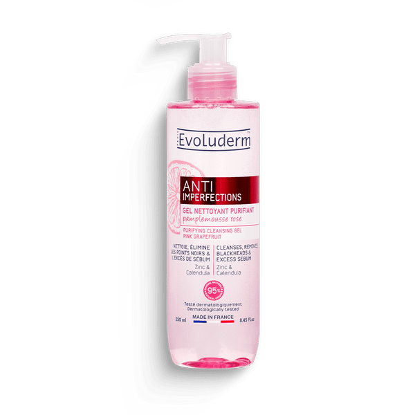 Evoluderm Anti Imperfection Purifying Cleansing Gel Pink Grapefruit 250ml