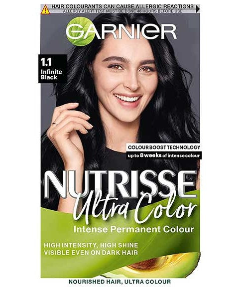 Garnier  Nutrisse Ultra Color Intense Permanent Color 1.1 Infinite Black
