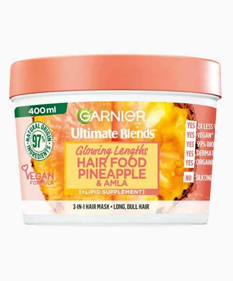 Garnier Ultimate Blends Glowing Lengths Hair Food Pineapple And Amla Mask
