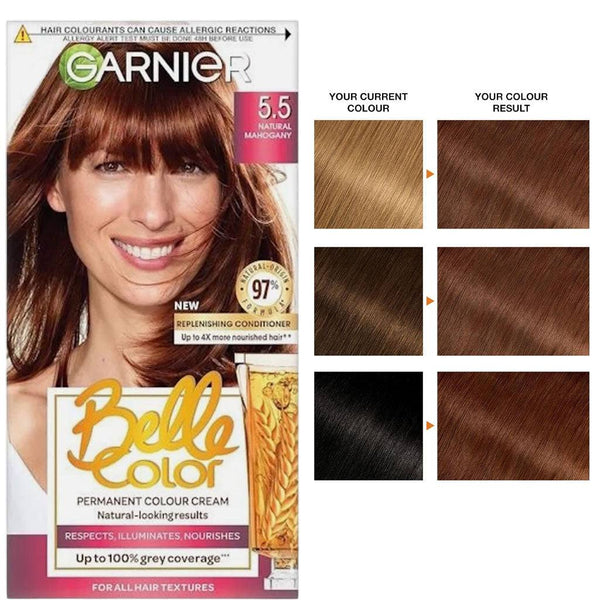 Garnier Belle Color Creme Permanent 5.5 Natural Mahogany
