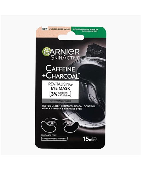 Garnier Skin Active Caffeine Charcoal Revitalising Eye Mask
