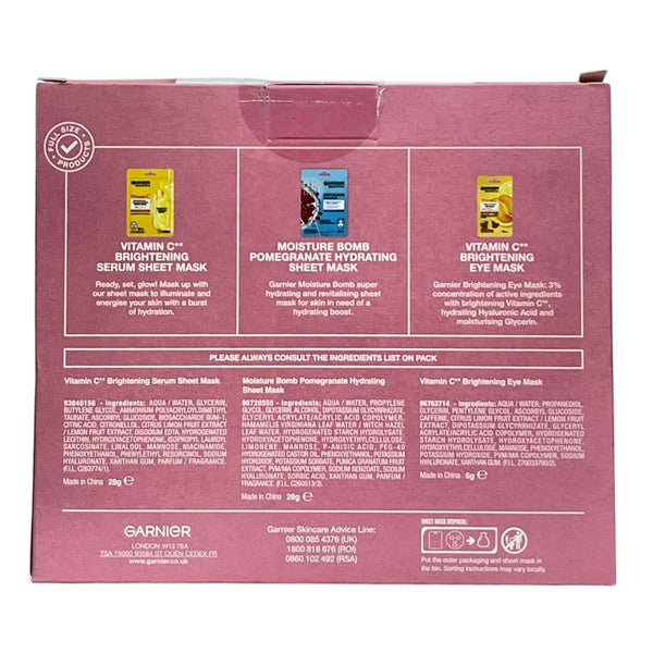Garnier  Mask Face And Eye Gift Set