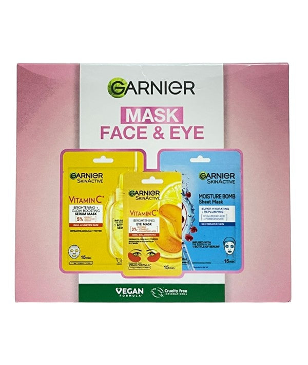 Garnier  Mask Face And Eye Gift Set