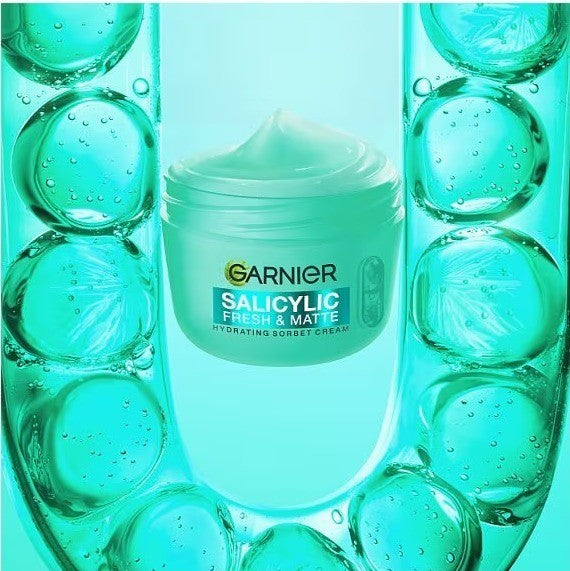 Garnier  Salicylic Fresh And Matte Hydrating Sorbet Cream