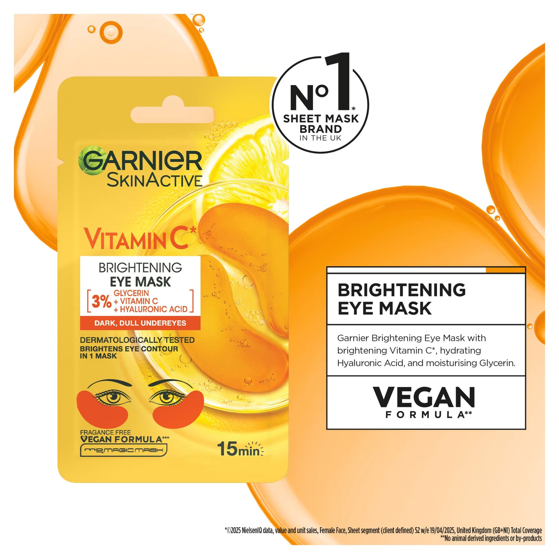Garnier  Skin Active Vitamin C Brightening Eye Mask