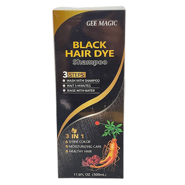 Gee Magic Black Hair Dye Shampoo 30ml / 500ml - Afro Hair Boutique