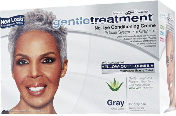 Johnson Products Gentle Treatment No Lye Conditioning Creme Relaxer For Gray Hair - Afro Hair Boutique