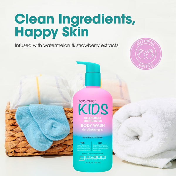 Giovanni  Eco Chic Kids Cleansing And Moisturizing Body Wash