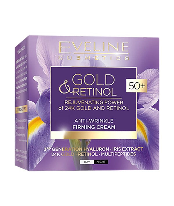 Eveline  Gold Retinol Anti Wrinkle Firming Cream 50 Plus