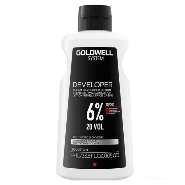 Goldwell Topchic System Lotion Developer Peroxide 2% , 3% , 6% & 12% 1000ml - Afro Hair Boutique