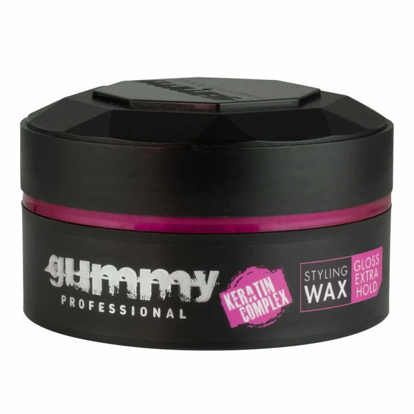 Gummy Hair Gel Keratin Complex Gloss Extra Hold Styling Wax 150ml - Afro Hair Boutique