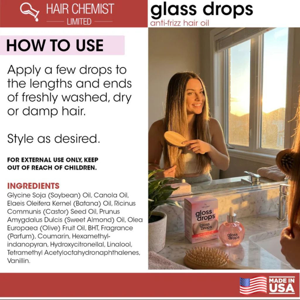Hair Chemist  Gloss Drops Anti Frizz Hair Oil