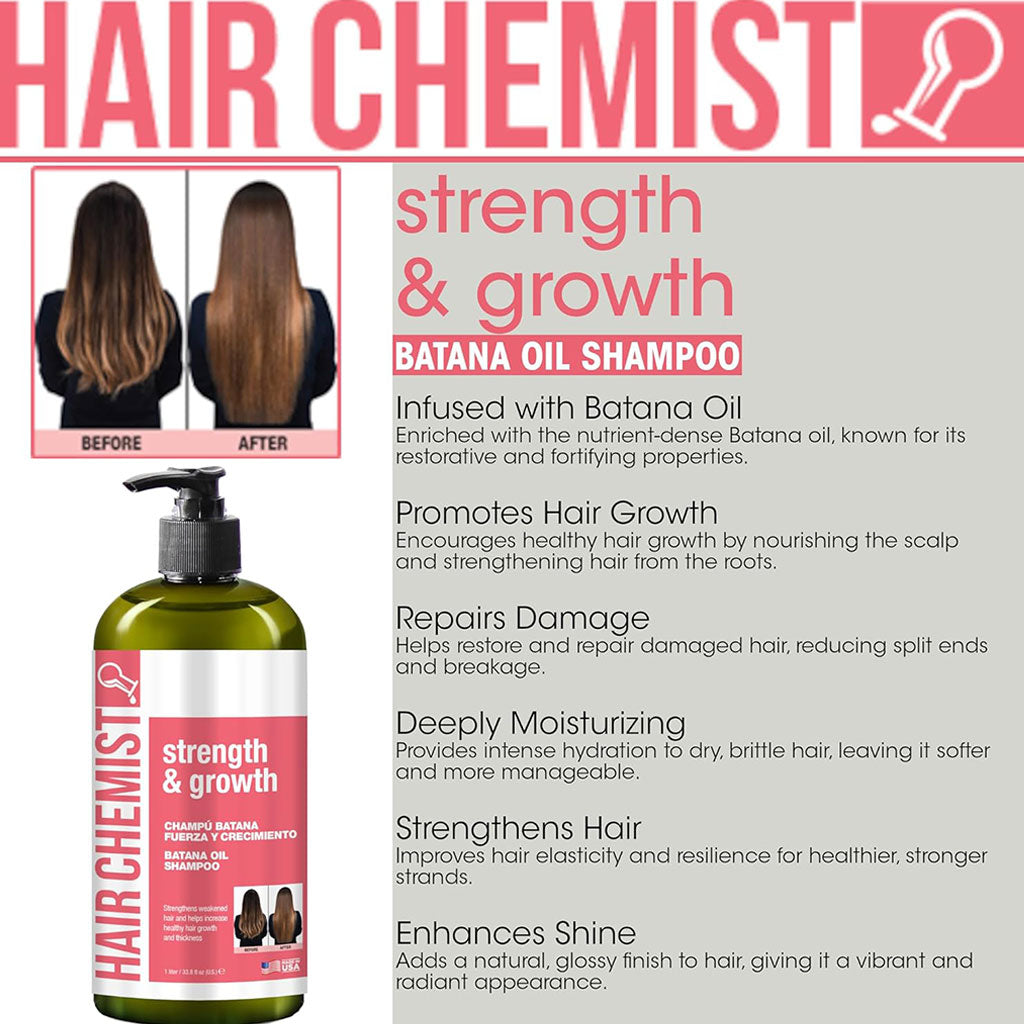 Hair Chemist  Strength And Growth Batana Oil Shampoo