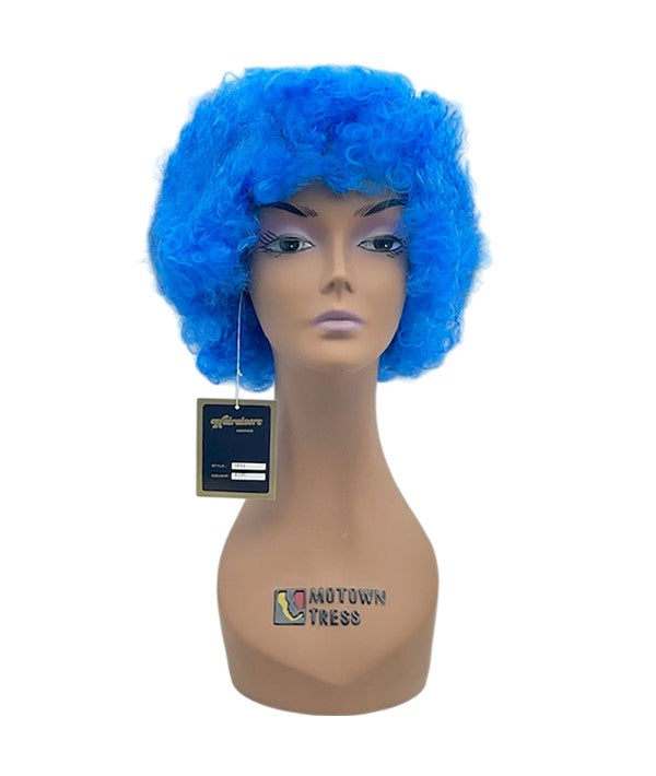 Hairaisers   Halloween Costume Party Afro Wig 388A Blue