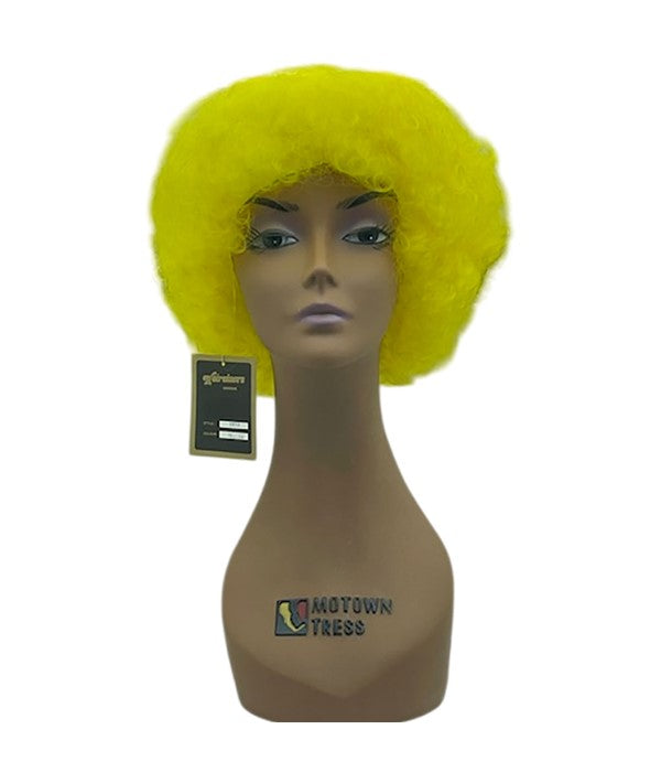 Hairaisers  Halloween Costume Party Afro Wig 388A Yellow
