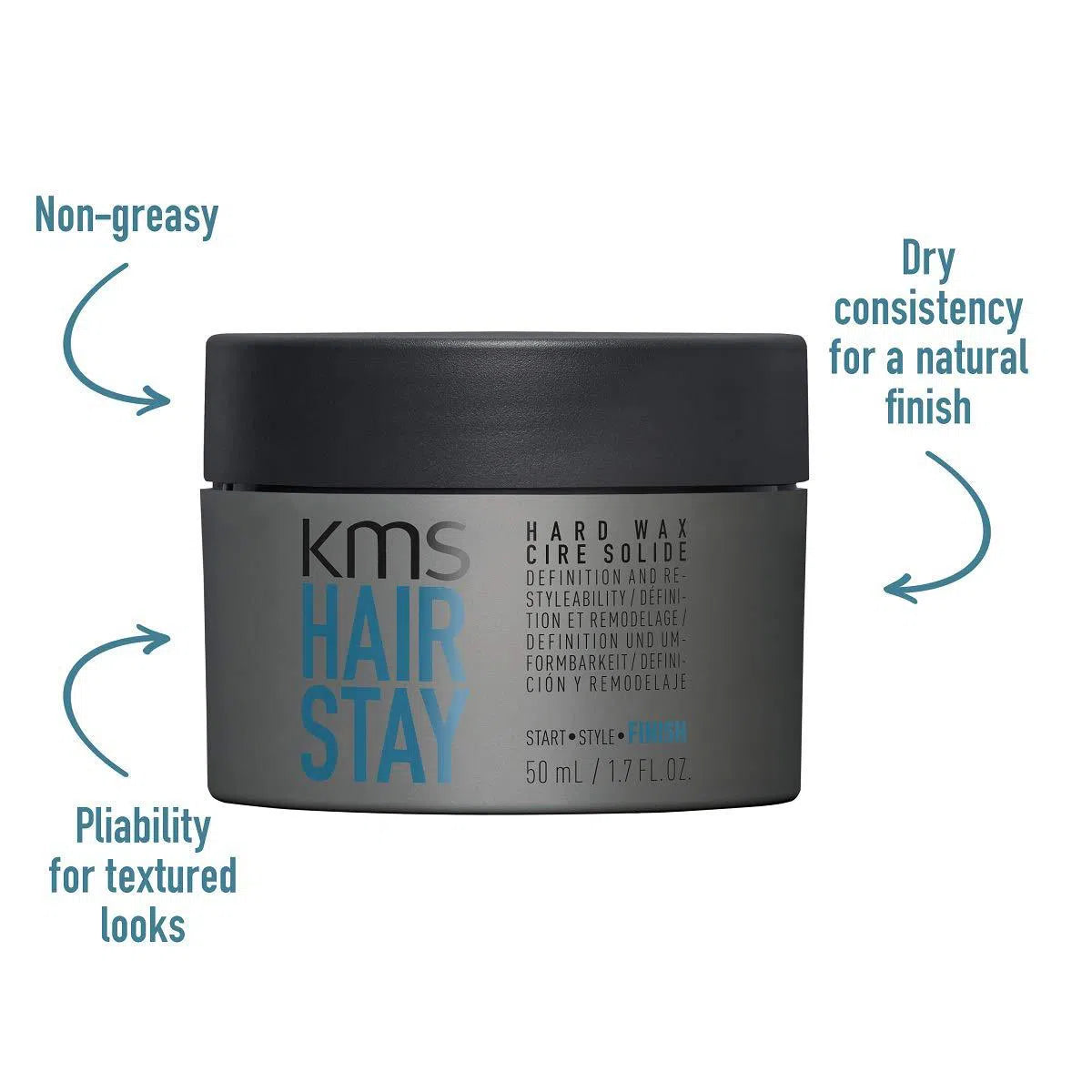 KMS Hair Stay Hard Wax 50ml