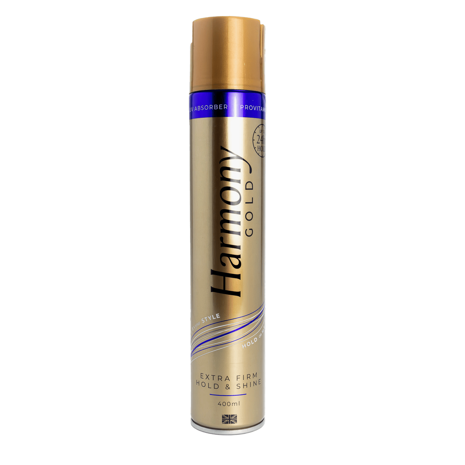 Three Pears Harmony Gold Extra Firm Hold And Shine Hairspray 400ml / 75 ml