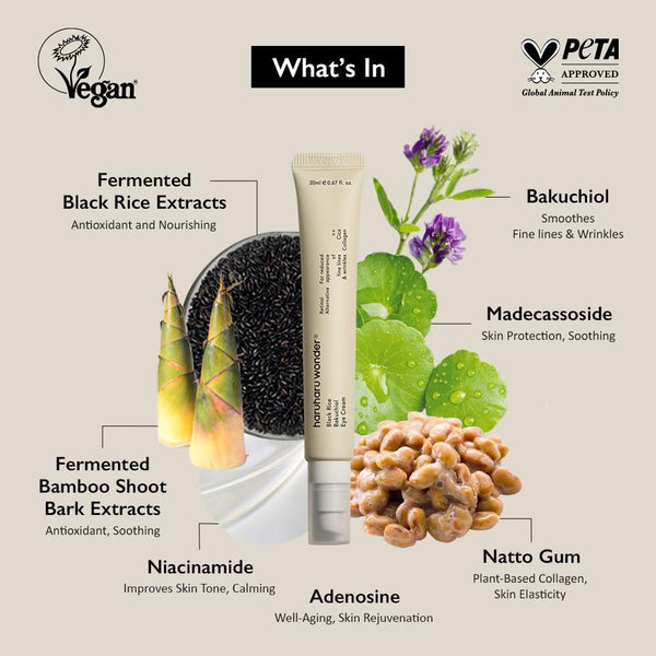 Haruharu Wonder  Black Rice Bakuchiol Eye Cream