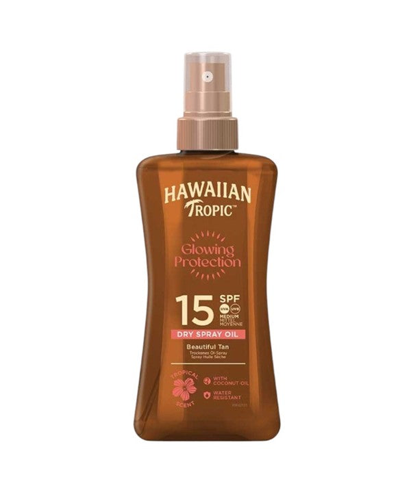 Hawaiian Tropic  Glowing Protection Beautiful Tan Dry Oil Gel 15SPF