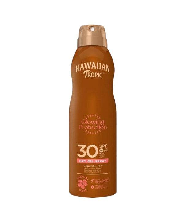 Hawaiian Tropic  Glowing Protection Beautiful Tan Dry Oil Spray 30SPF