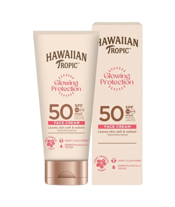 Hawaiian Tropic  Glowing Protection Face Cream 50SPF