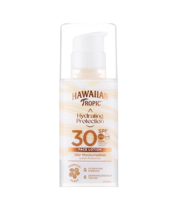 Hawaiian Tropic  Hydrating Protection Sunscreen Face Lotion 30SPF