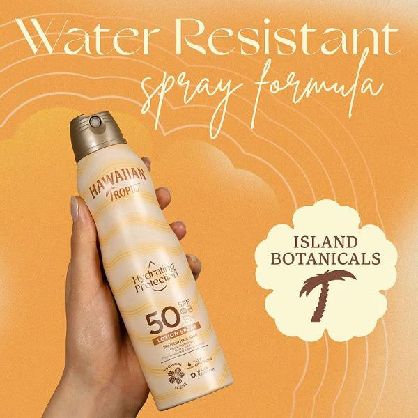 Hawaiian Tropic  Hydrating Protection Sunscreen Lotion Spray 50SPF
