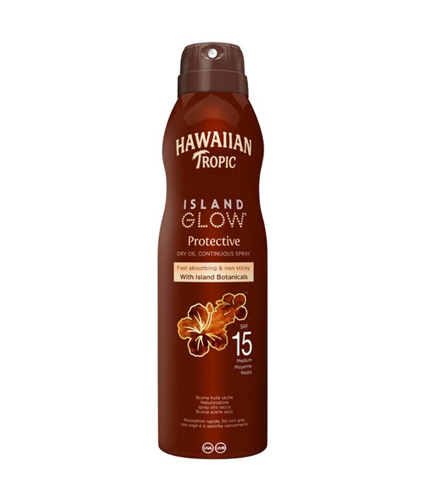 Hawaiian Tropic  Island Glow Protective Dry Oil Spray SPF15