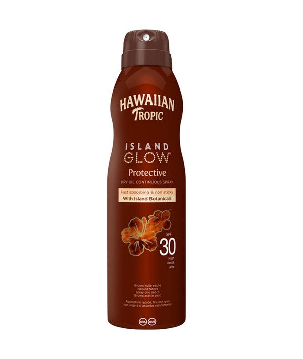 Hawaiian Tropic  Island Glow Protective Dry Oil Spray SPF30