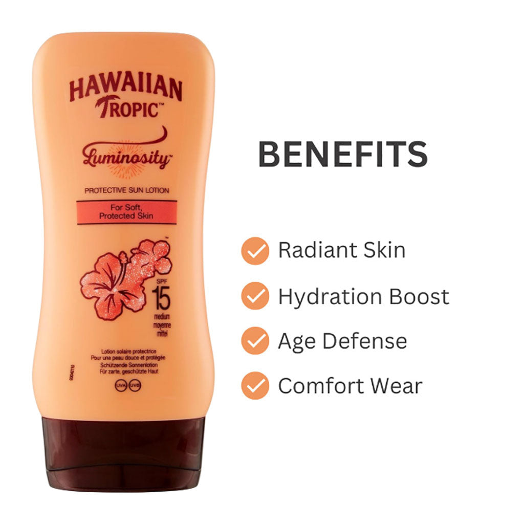 Hawaiian Tropic  Luminosity Protective Sun Lotion SPF15