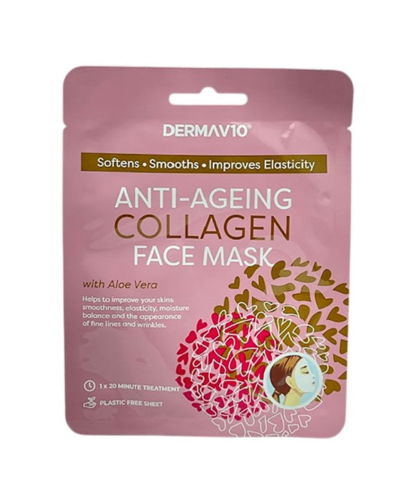 HealthPoint  Derma V10 Anti Ageing Collagen Face Mask