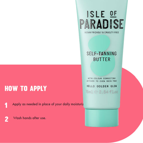 Isle Of Paradise Hello Golden Glow Self Tanning Butter 75ml - Afro Hair Boutique