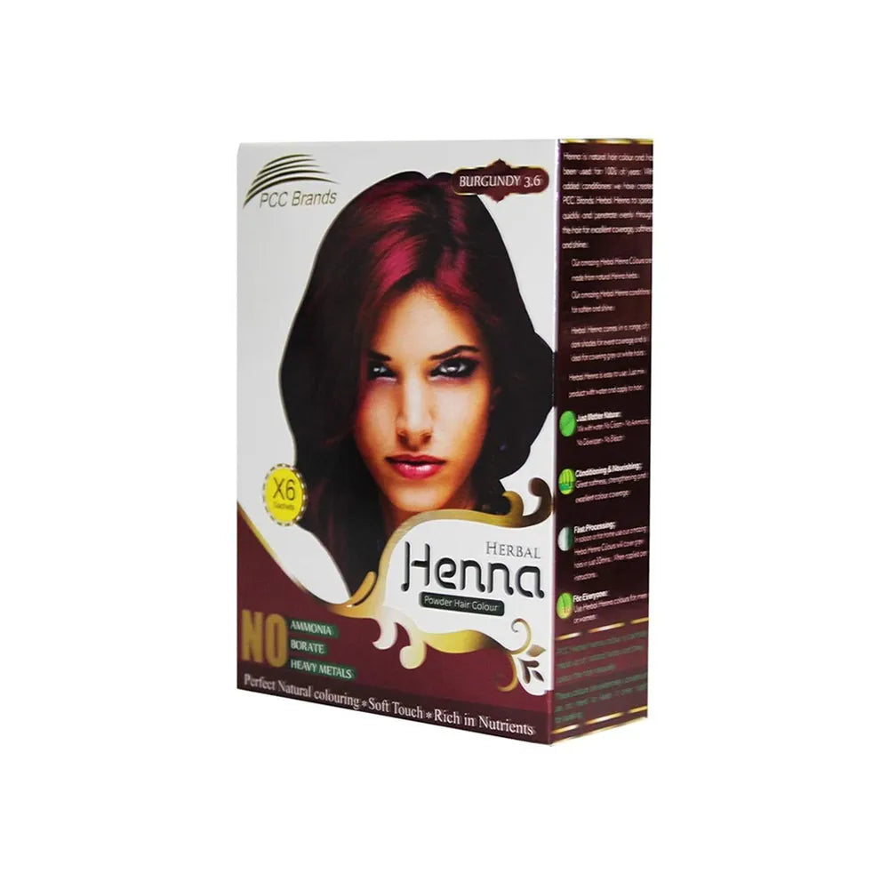 Herbal Henna Powder Hair Color in Black, Brown, Dark Brown & Burgundy Full Range - Afro Hair Boutique