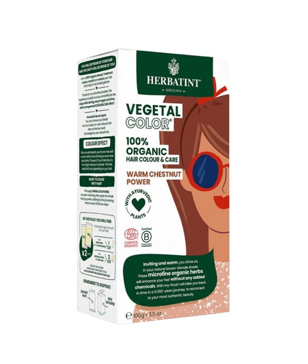 Herbatint  - Vegetal Organic Hair Color Warm Chestnut Power