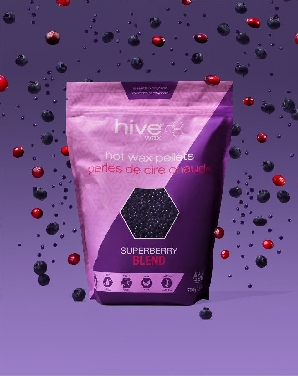 Hive Hot Wax Pellets Super Berry Blend - Afro Hair Boutique