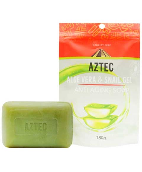 Health And Beauty Aztec Secret Aloe Vera And Snail Gel Anti Aging Soap