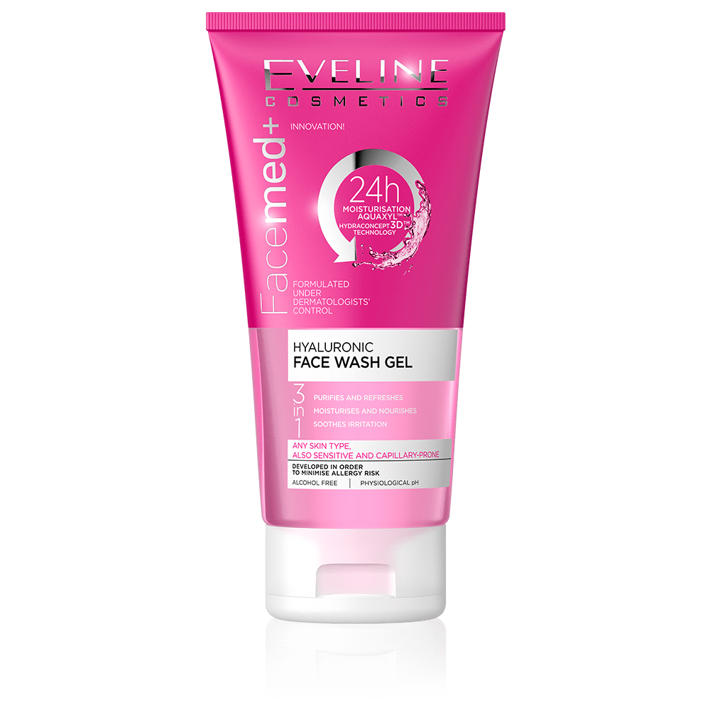 Eveline Facemed Hyaluronic Moisturising Face Wash Gel 150ml