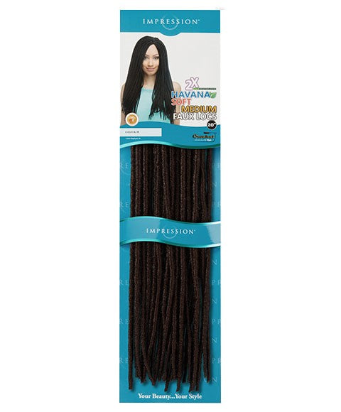 Impression  Syn 2 X Havana Soft Medium Faux Locs