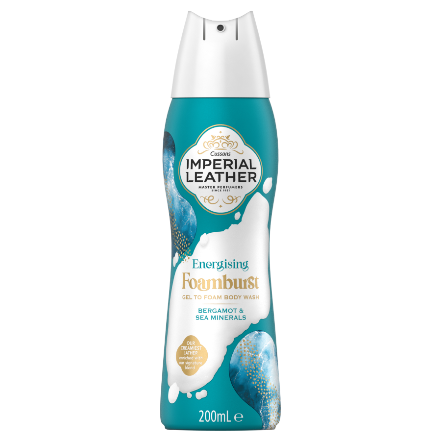 Imperial Leather Foam Burst Bergamot And Sea Minerals Energising 200ml