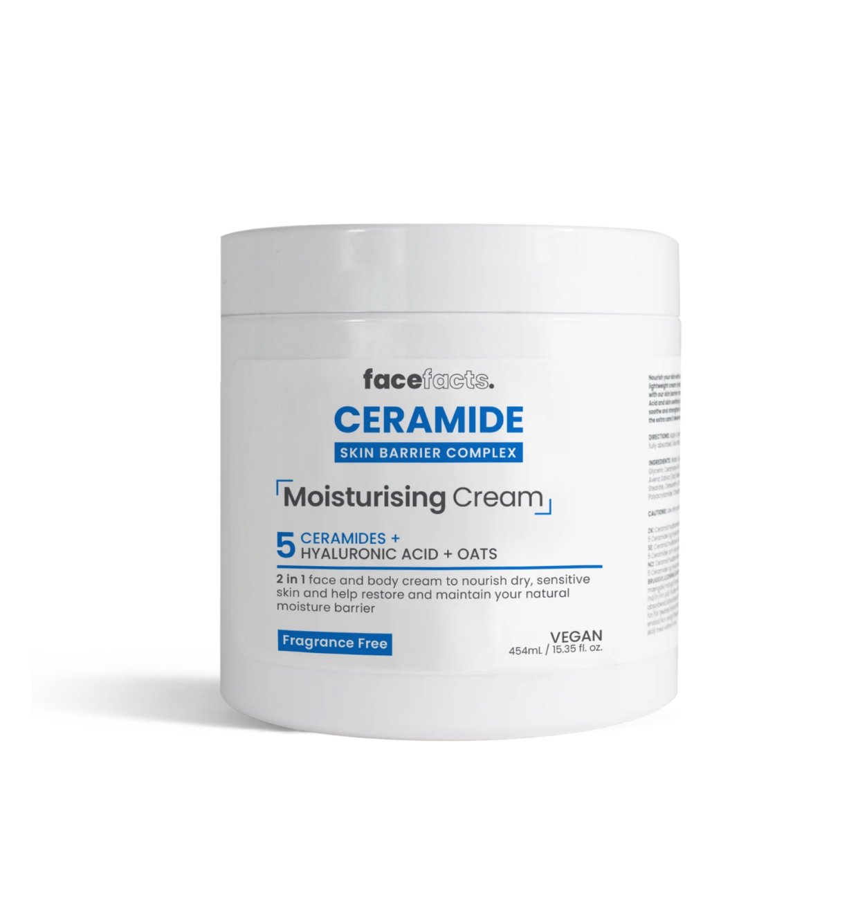 Face Facts Ceramide Skin Barrier Complex Moisturising Cream 454ml