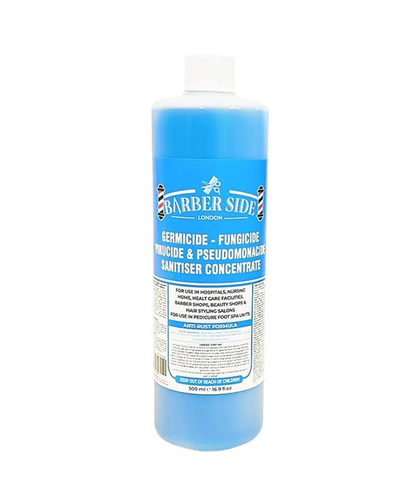 Ican London  Barber Side London Germicide Blue Solution