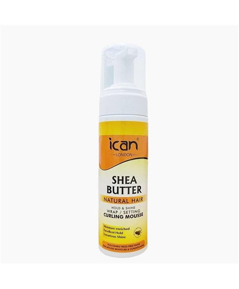 Ican London Ican Shea Butter Hold And Shine Curling Mousse